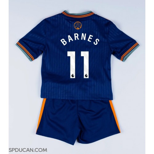 Dječji Nogometni Dres Newcastle United Harvey Barnes #11 Rezervni 2025-26 Kratak Rukav (+ Kratke hlače)